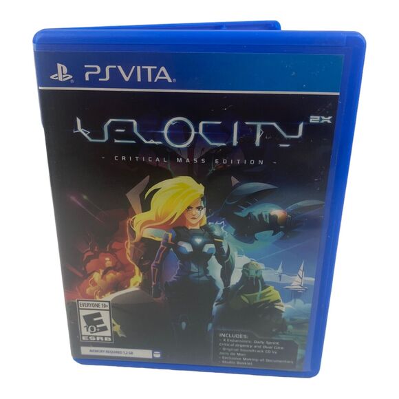 Velocity 2X Critical Mass Edition (Sony PlayStation, PS Vita) Tested No Manual